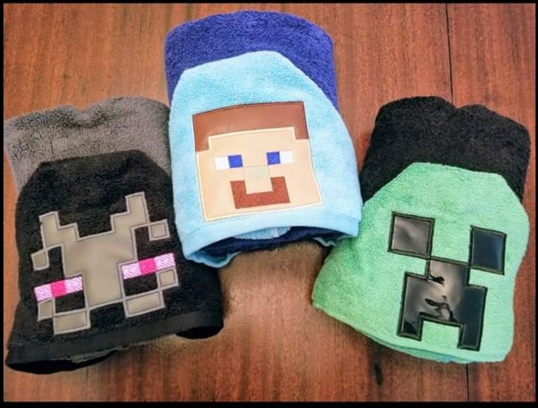 Minecraft Hooded Towel