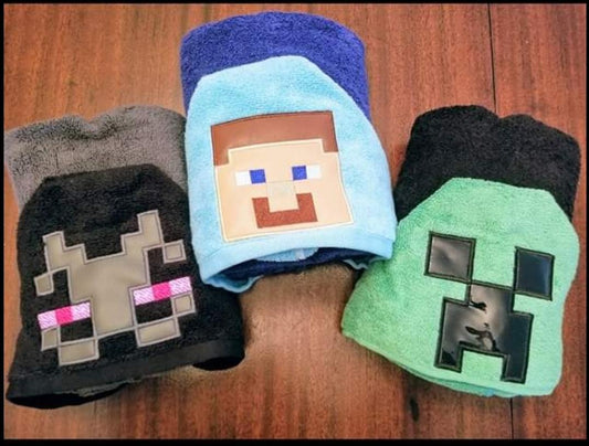 Minecraft Hooded Towel