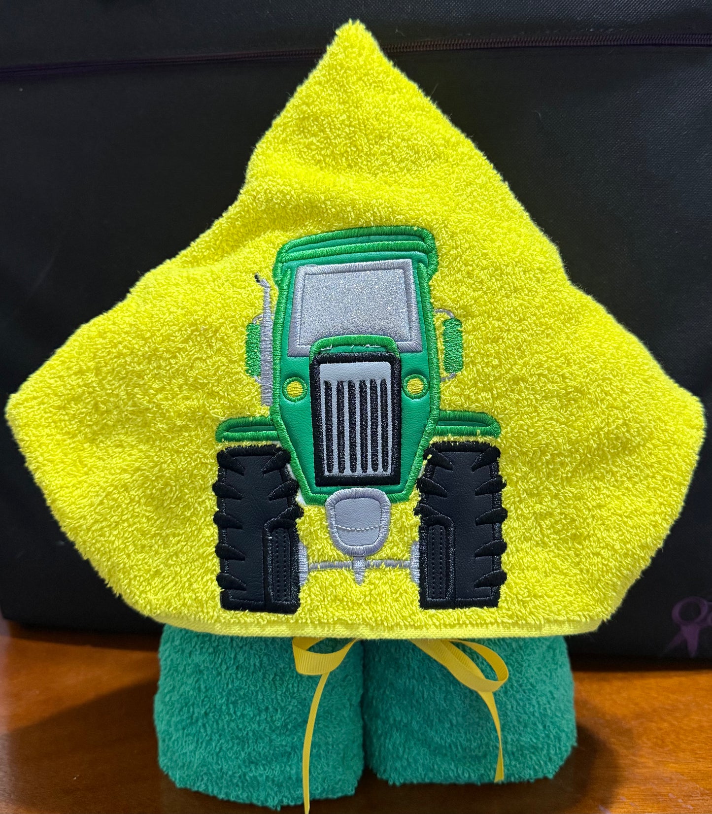 Tractor Hooded Towel